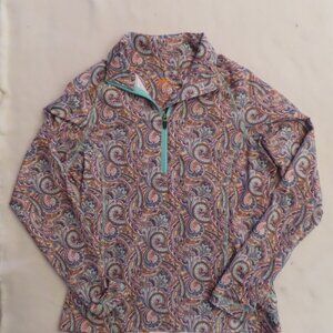 Peter Millar 1/4 Zip Element Wicking Golf Pickleball Long Sleeve Shirt Medium